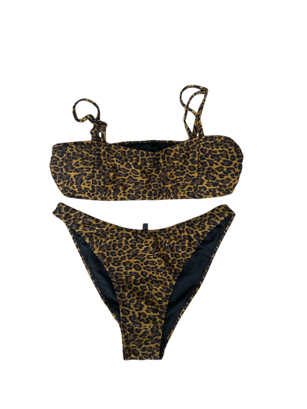 Kendall & Kylie Leopard Print Bikini - Gold & Black